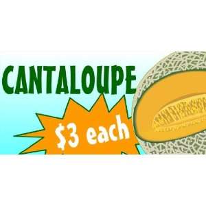  3x6 Vinyl Banner   Cantaloupe Melon 