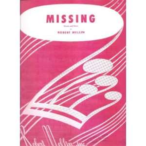  Sheet Music Missing Robert Mellin 117 