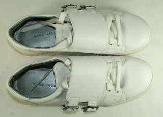 Marc Jacobs Mens M1933 Leather Lace Buckle Sneakers Shoes White  