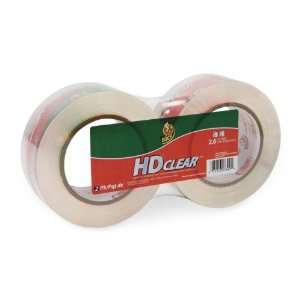  Duck HD Clear Double Length Packaging Tape,1.88 Width x 