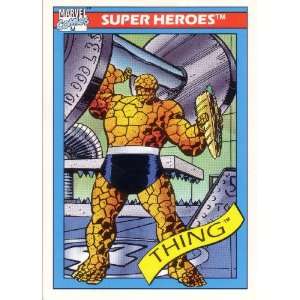  1990 Impel Marvel #6 The Thing Trading Card Everything 