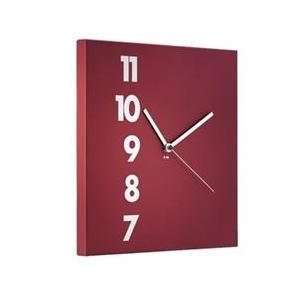  Nava Time Square 7 11 Wall Clock in Soft Red