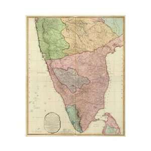   Faden   Composite India Peninsula, 1800 Giclee