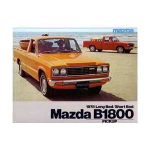  1978 MAZDA B 1800 PICKUP Sales Brochure Literature Book 
