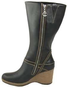  TIMBERLAND Monogram Tall Womens Black Boots Timberland 