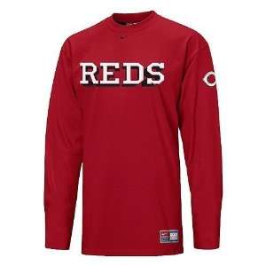 Cincinnati Reds Nike Tackle Long Sleeve Tee  Sports 