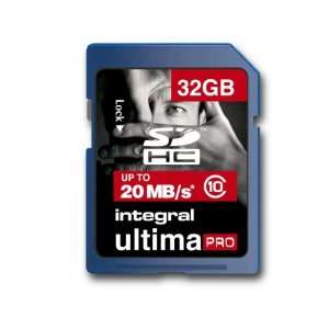  32GB Integral Ultima Pro SDHC 20MB/sec CL10 High Speed 