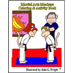 Martial Arts Monkeys Coloring and Activity Book
