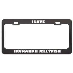  I Love Irukandji Jellyfish Animals Metal License Plate 