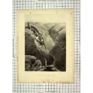  Mar Saba Valley Kedron Cliffs Brandard Woodard Print