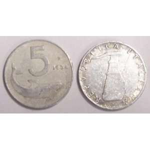  1954R ITALIAN 5 LIRA KM 92 