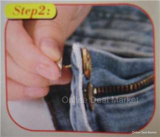 SMART Fit BUTTONS Waist Extender Reducer Adjust Jeans  