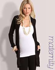 NEW  MATERNITY LONGLINE CARDIGAN   UK SIZES 8 14 & 16  