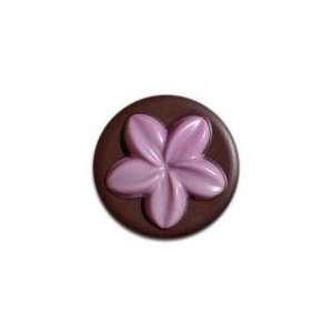 Chocolate Covered Oreos w/Purple Plumeria Design  