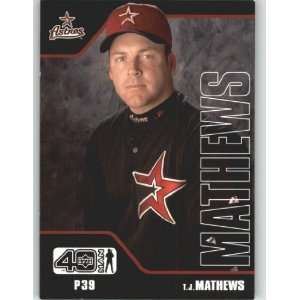  2002 Upper Deck 40 Man #481 T.J. Mathews   Houston Astros 