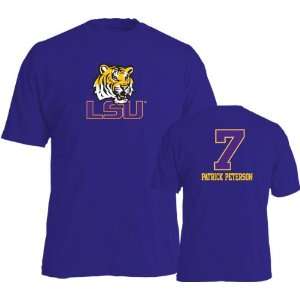  Patrick Peterson #7 Name and Number LSU Tigers Youth T 