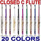 Closed C FLUTE Lazarro w/ Split E+CASE,CARE KIT~20 Colors~SILVER or 