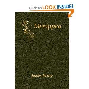  Menippea James Henry Books