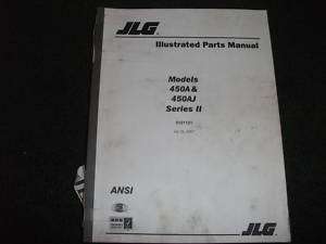 JLG 450A 450AJ series II parts manual  