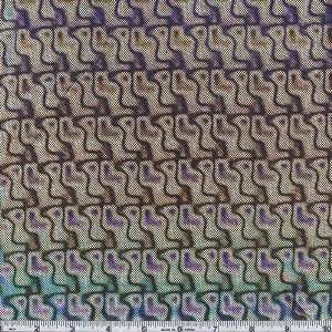  58 Wide Hologram Lycra Knit Silver Fabric By The Yard 