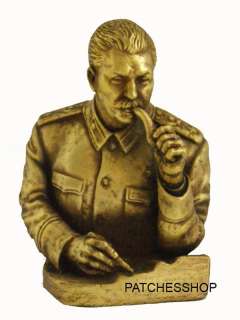 Bronze copper Soviet bust of Joseph Stalin 16cm  