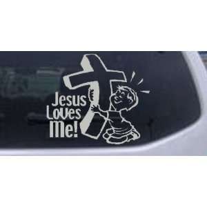Jesus Loves Me (Boy) Christian Car Window Wall Laptop Decal Sticker 