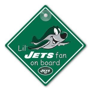  New York Jets NFL Lil Fan on Board Sign