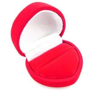  Jewel case red velvet heart ring. Jewelry