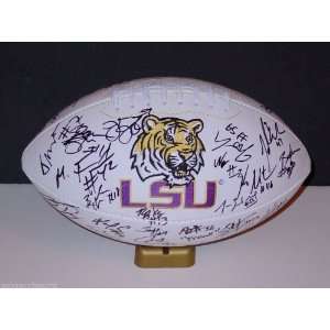  LSU TEAM SIGNED LOGO FOOTBALL COMES WITH COA Everything 