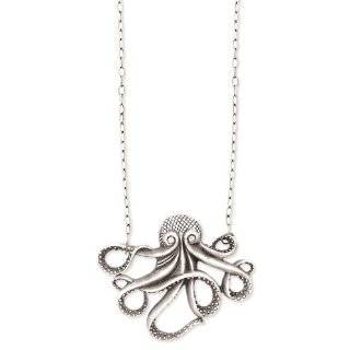 Antique Gold Octopus Necklace Fashion Jewelry by Zad 