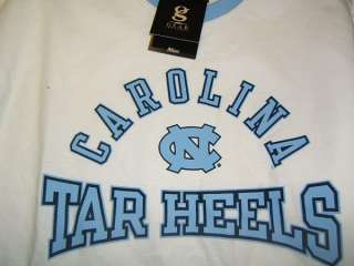 North Carolina Tar Heels t shirt white/blue S NWT  