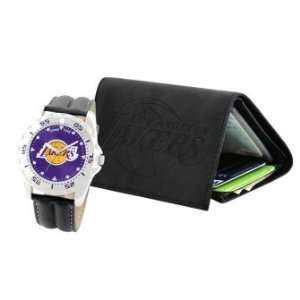  Gametime Los Angeles Lakers Watch and Wallet Set Sports 