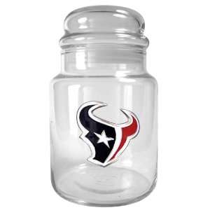 Houston Texans NFL 31oz Glass Candy Jar   Primary Logo  