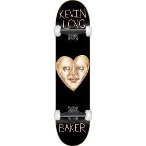  Baker Long Ugly Heart Face Complete Skateboard   8.0 w 