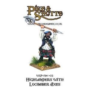    Pike & Shotte 28mm Highlanders with Lochaber Axes Toys & Games