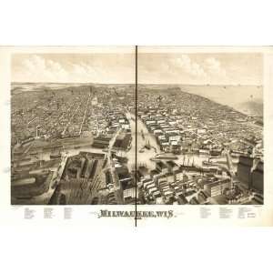   Map Milwaukee, Wis. 1879. Beck & Pauli, lithographers.
