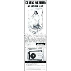   Vintage Ad Fedders   Iceberg weather all summer long 