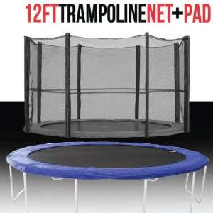 FT Feet Trampoline Enclosure Net Vinyl Safety Pad Safe Netting Jumper 