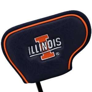  Illinois Fighting Illini Navy Blue Blade Putter Cover 