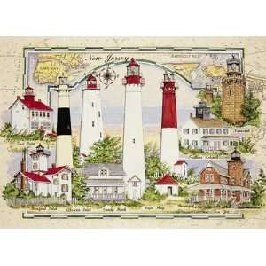  Lighthouses of New Jersey Jigsaw Puzzle by Donna Elias 24 