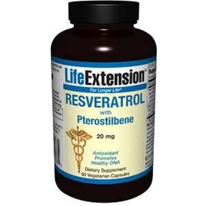 Life Extension   Resveratrol With Pterostilbene 60 20 Mg Vegetarian 