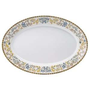  Deshoulieres Dame A Licorne Oval Platter 16 In X 11 In 