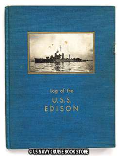 USS EDISON DD 439 WORLD WAR II CRUISE BOOK 1941 1946  