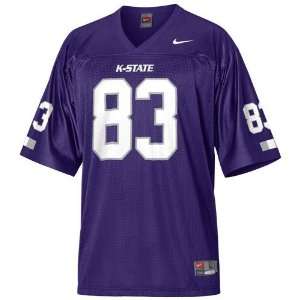  Nike Kansas State Wildcats #83 Purple Replica Football 