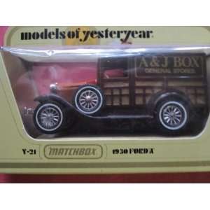   /brown) A&J Logo Matchbox Model of Yesteryear Lesney Y 21 Issued 1981