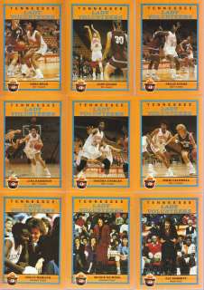 1990 91 TENNESSEE LADY VOLS CARDS Team Set (16) Charles  