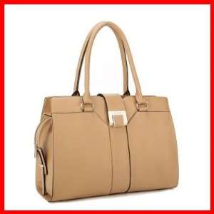 Real Genuine Leather Purse Satchel Shoulder Bag Handbag Briefcase Lock 