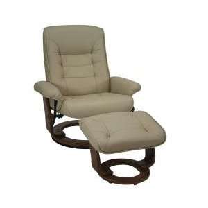  Leather Recliner Hartford in Taupe Leather   Benchmaster Furniture 