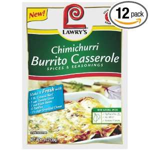 LAWRYS Casserole Meal Solutions, Chimichurri Burrito, 1.4 Ounce (Pack 