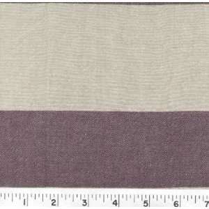  54 Wide BERRY NATURAL LAUNDERED DENIM STRIPE Fabric By 